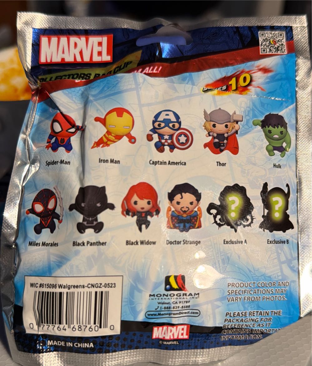Marvel Bag Clip  vinyl figure collectible [Barcode 077764687600] - Main Image 3