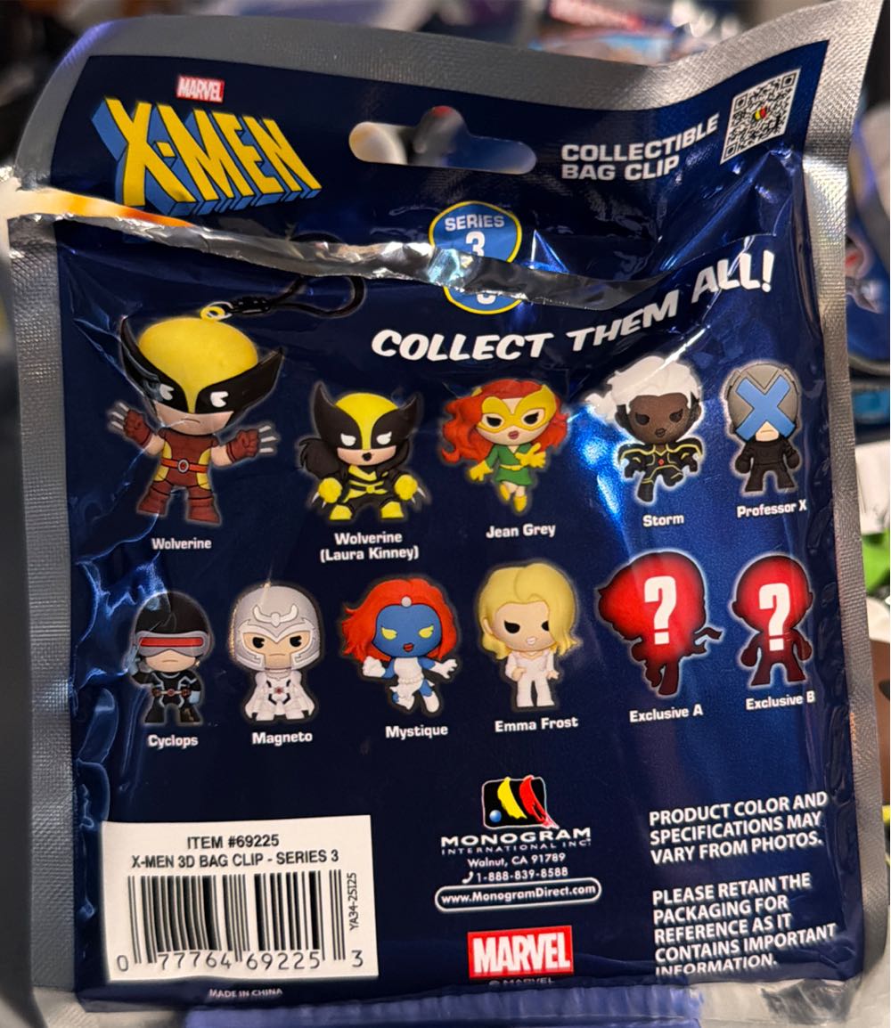 X-Men Bag Clips  vinyl figure collectible [Barcode 077764692253] - Main Image 3