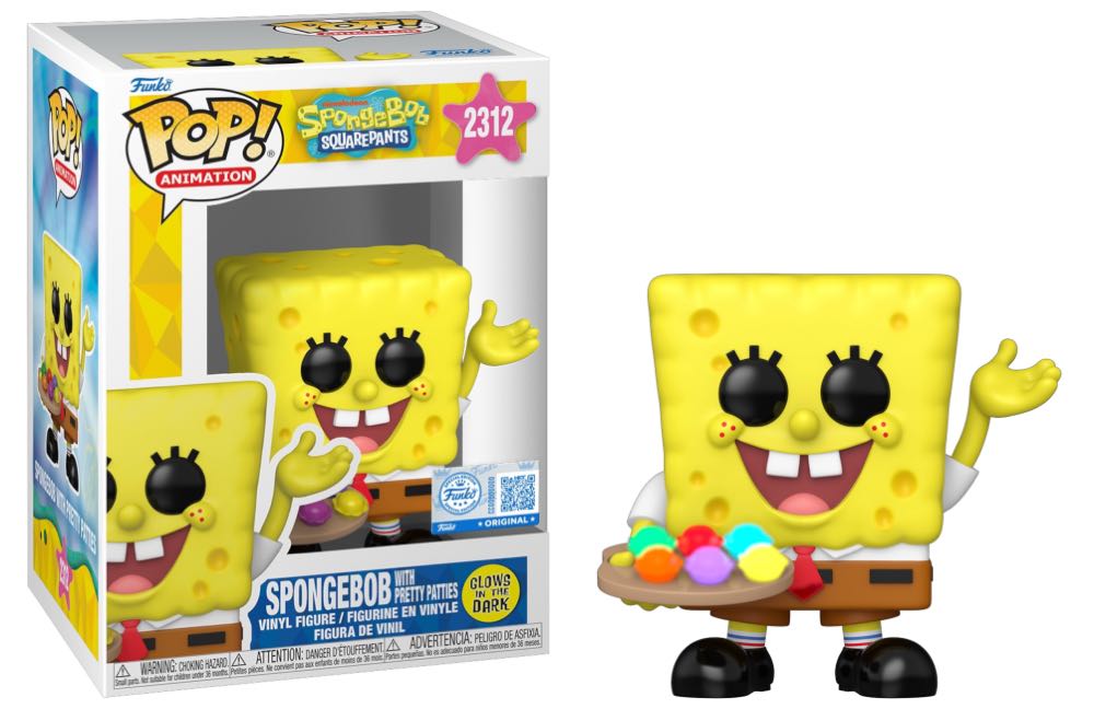 Spongebob with Pretty Patties - SpongeBob SquarePants vinyl figure collectible [Barcode 889698920094] - Main Image 2