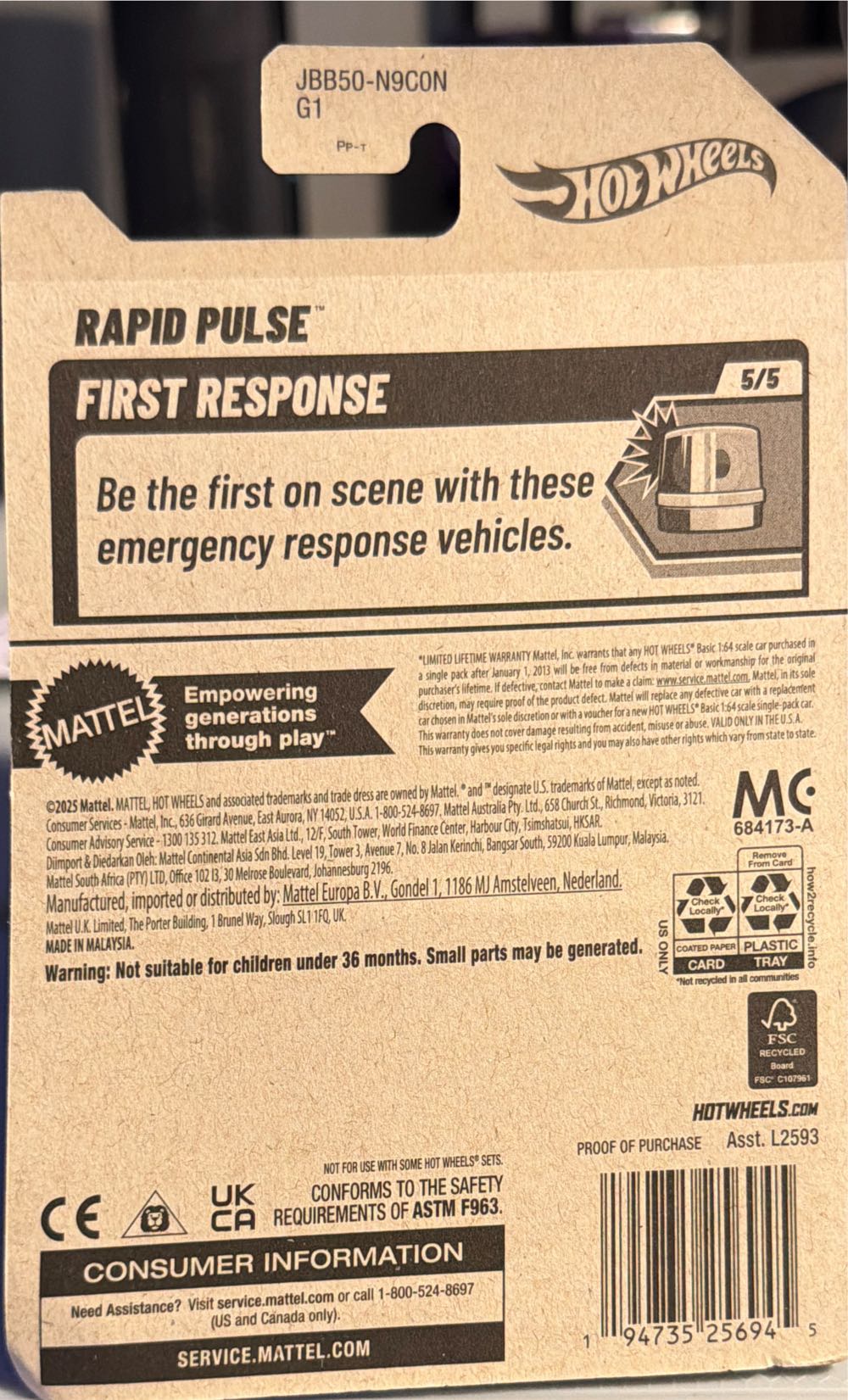 Hot Wheels Rapid Pulse  vinyl figure collectible [Barcode 194735256945] - Main Image 2