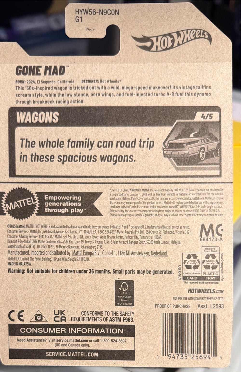 Hot Wheels Gone Mad  vinyl figure collectible [Barcode 194735256945] - Main Image 2