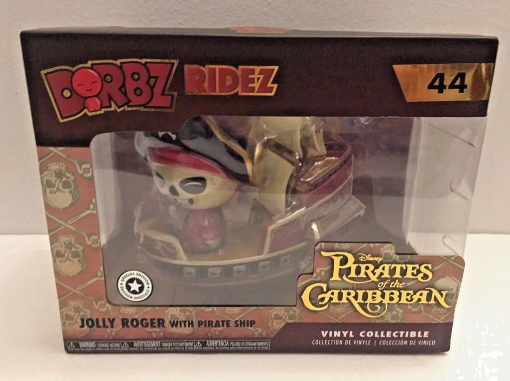 Jolly Roger with Pirate Ship - Pirates of the Caribbean vinyl figure collectible [Barcode 889698268097] - Main Image 2