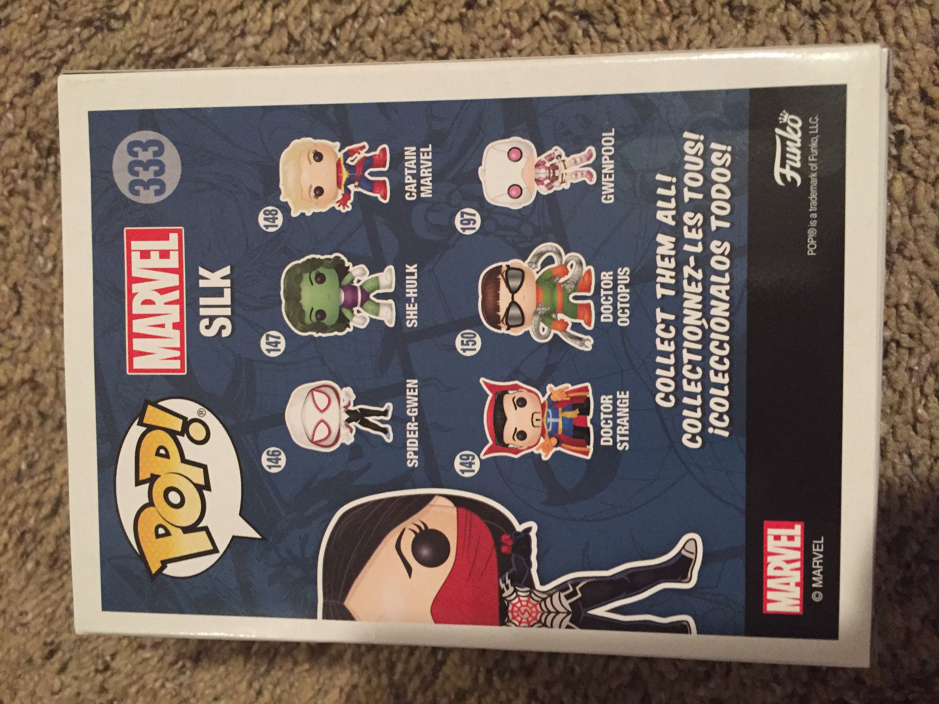 Silk Pop! 333 - Spider-Man vinyl figure collectible [Barcode 889698297189] - Main Image 2