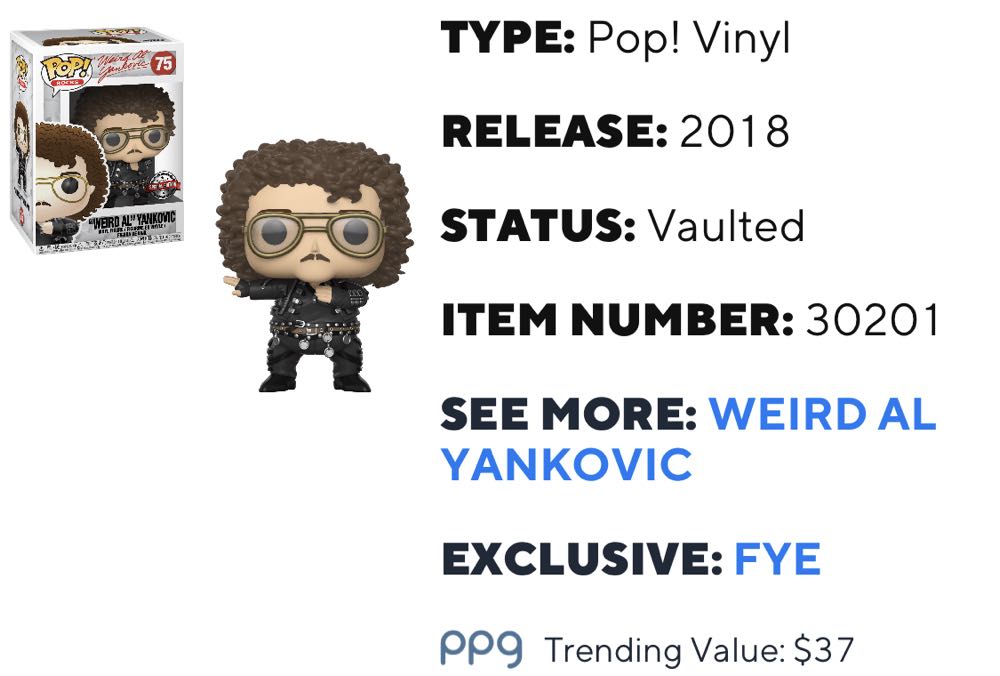“Weird Al” Yankovic - Musicians vinyl figure collectible [Barcode 889698302012] - Main Image 4