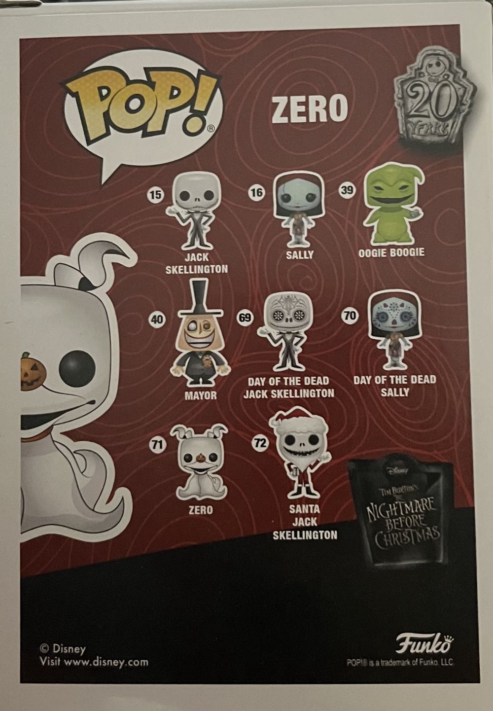 A Nightmare Before Christmas: Zero - The Nightmare Before Christmas vinyl figure collectible [Barcode 830395034065] - Main Image 4