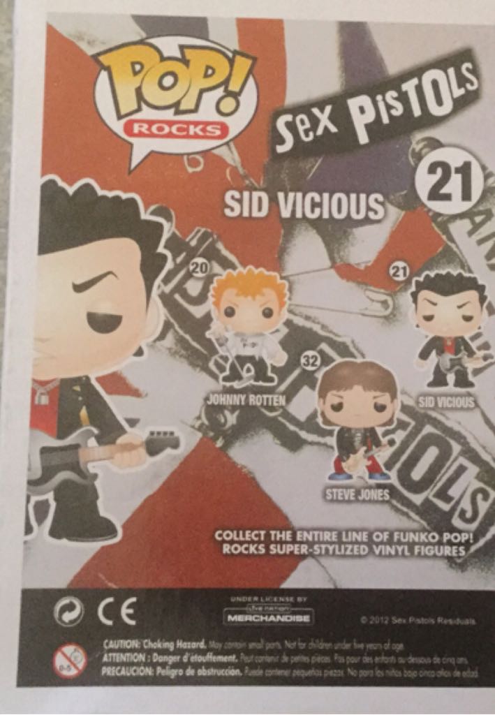 Sid Vicious - Sex Pistols vinyl figure collectible [Barcode 830395023595] - Main Image 2