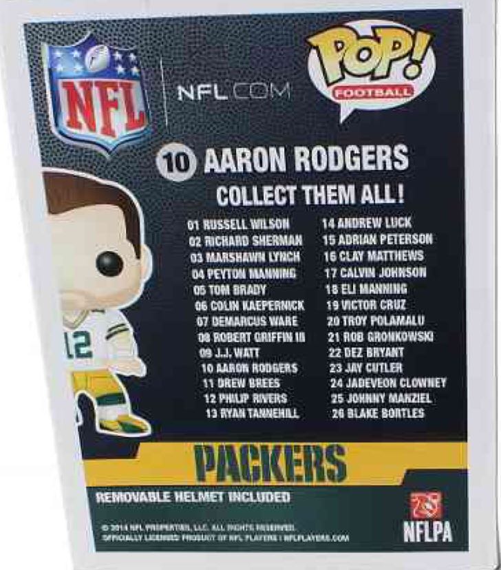 Aaron Rodgers - NFL vinyl figure collectible [Barcode 849803045418] - Main Image 2
