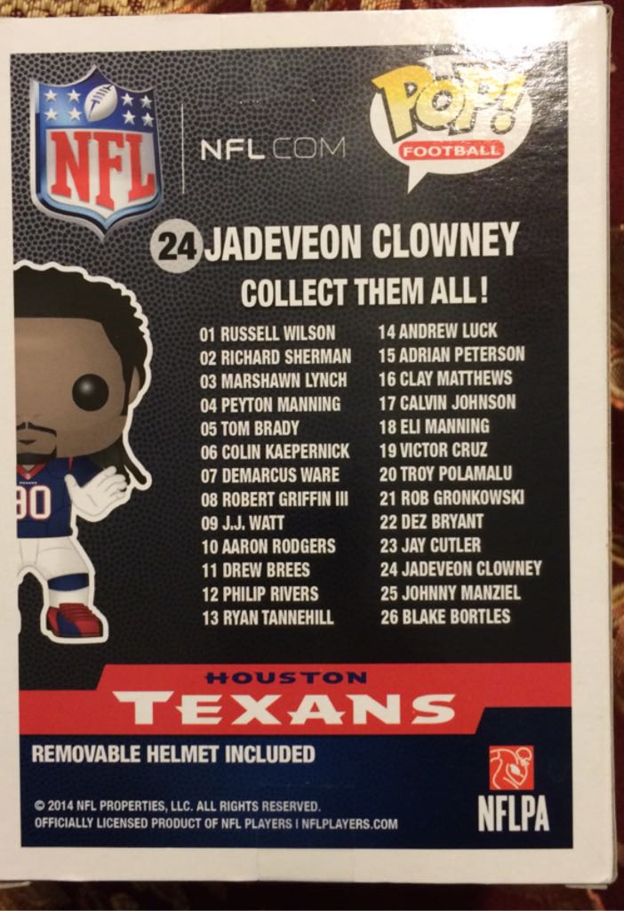 Jadeveon Clowney - NFL vinyl figure collectible [Barcode 849803045401] - Main Image 2