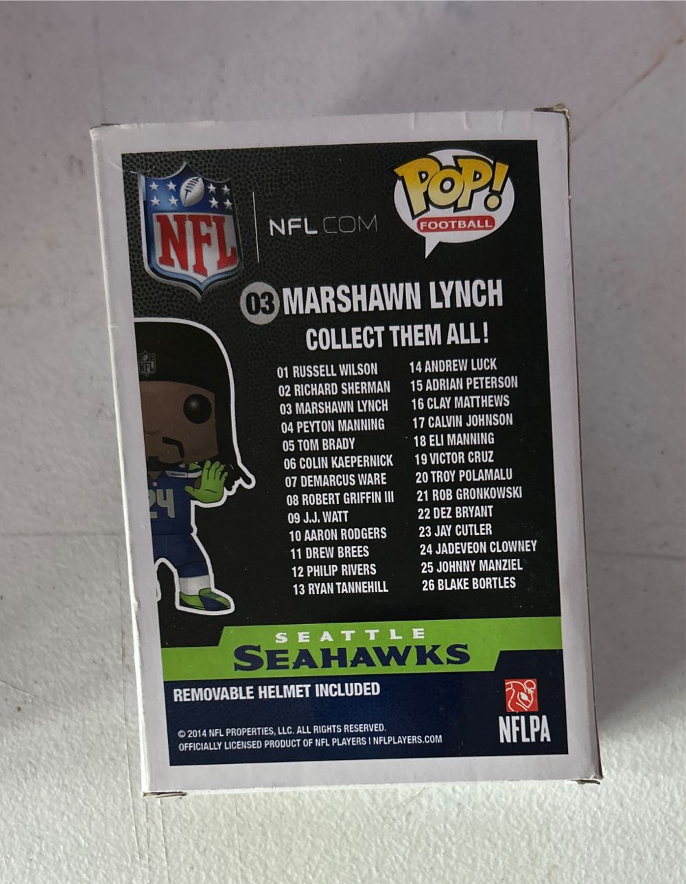 Marshawn Lynch  vinyl figure collectible [Barcode 849803045432] - Main Image 3