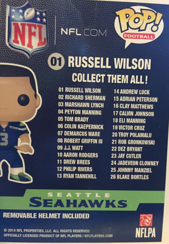 Russell Wilson - NFL vinyl figure collectible [Barcode 849803045296] - Main Image 2