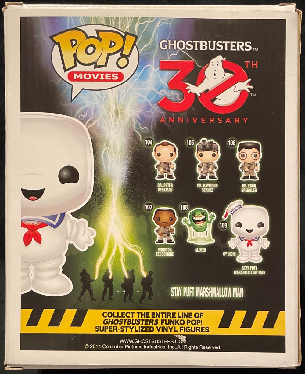 Ghostbusters:  109 Stay Puft Marshmallow Man - Ghostbusters vinyl figure collectible [Barcode 849803039813] - Main Image 3