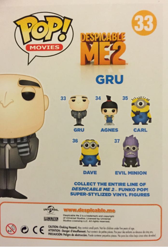Gru - Despicable Me vinyl figure collectible [Barcode 830395033693] - Main Image 2