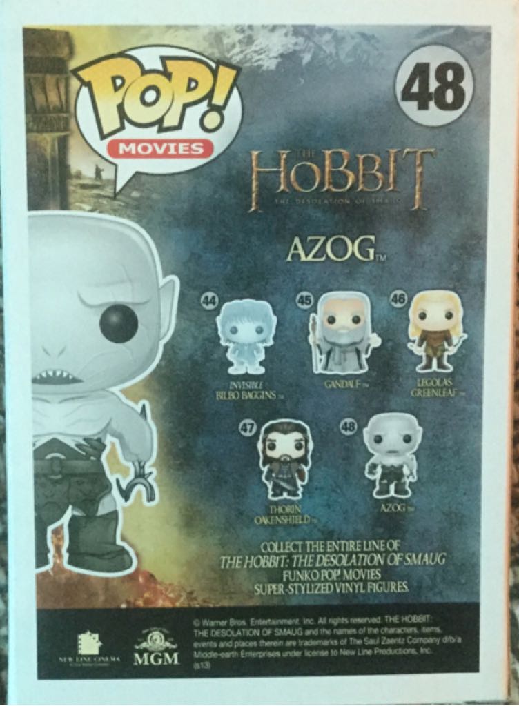 Azog - The Lord of the Rings vinyl figure collectible [Barcode 849803037413] - Main Image 2