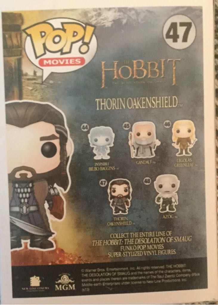Thorin Oakenshield $75++ - The Hobbit vinyl figure collectible [Barcode 849803037406] - Main Image 2