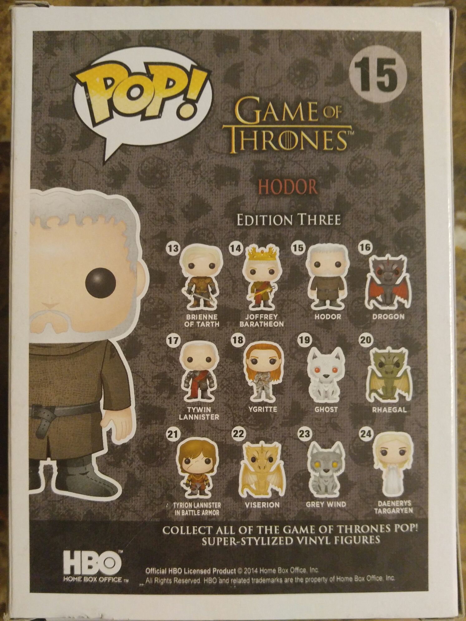 Hodor - Game of Thrones vinyl figure collectible [Barcode 849803038724] - Main Image 2