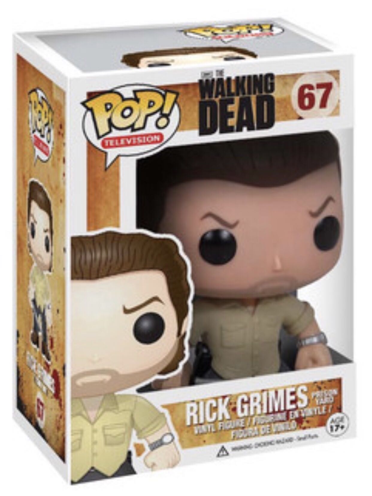 Rick Grimes Prison Yard - The Walking Dead vinyl figure collectible [Barcode 830395032931] - Main Image 3