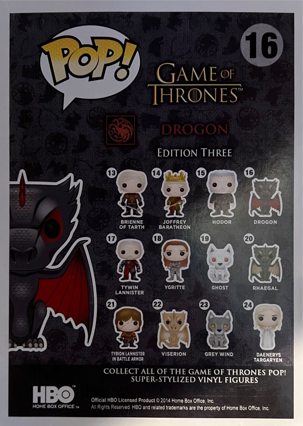 Drogon - Game of Thrones vinyl figure collectible [Barcode 849803038731] - Main Image 4