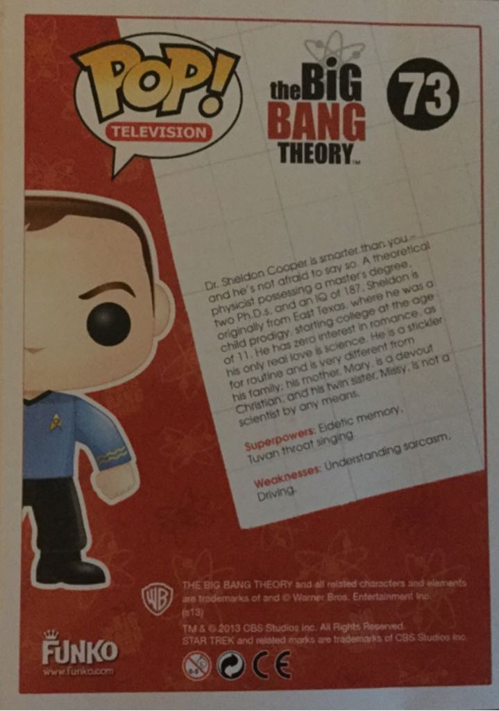 Sheldon Cooper - The Big Bang Theory vinyl figure collectible [Barcode 830395035024] - Main Image 2