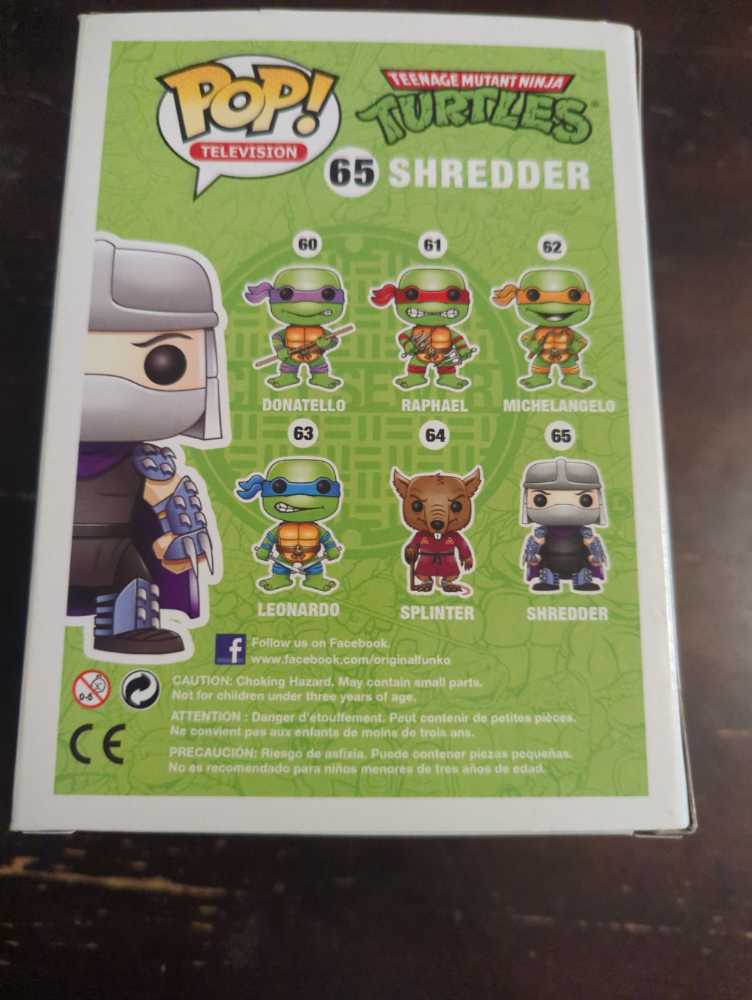 TMNT:  65 Shredder - Teenage Mutant Ninja Turtles vinyl figure collectible [Barcode 830395033471] - Main Image 3