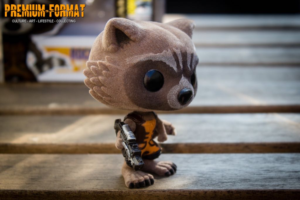 Rocket Raccoon (Flocked) - Guardians of the Galaxy vinyl figure collectible [Barcode 849803043902] - Main Image 2