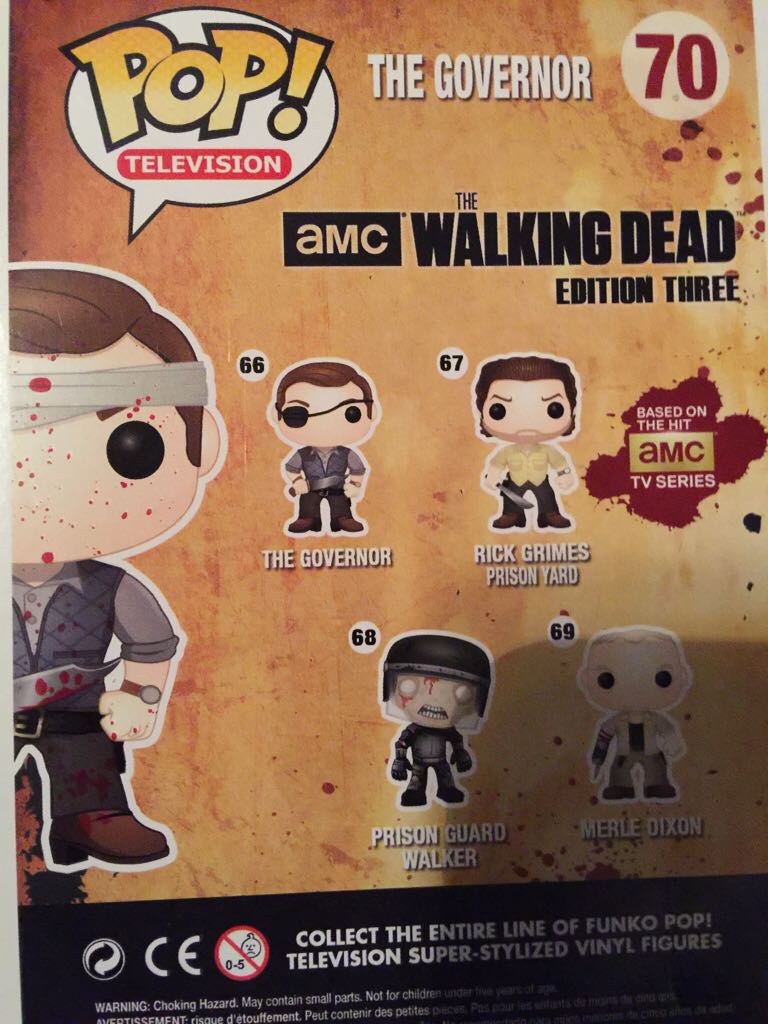 The Governor - The Walking Dead vinyl figure collectible [Barcode 830395035178] - Main Image 2