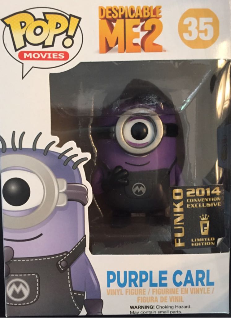 Purple Carl - Despicable Me vinyl figure collectible [Barcode 849803043698] - Main Image 2
