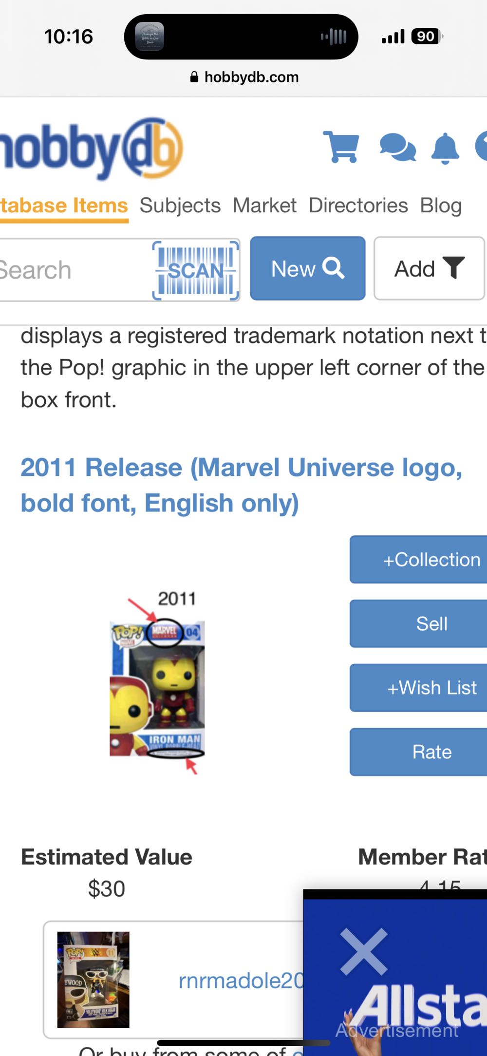 Iron Man $9-$30 - Marvel Universe vinyl figure collectible - Main Image 3