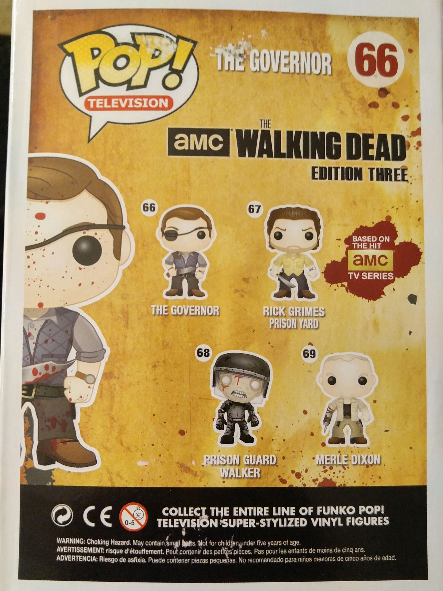 The Governor - The Walking Dead vinyl figure collectible [Barcode 230395038900] - Main Image 2