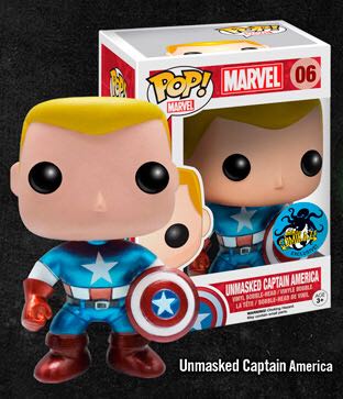 Unmasked Captain America (Metallic) - Marvel Universe vinyl figure collectible - Main Image 2