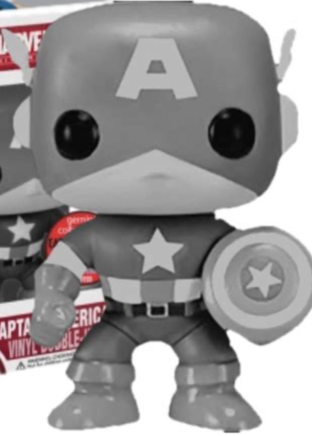 Captain America (Black & White) - Marvel Universe vinyl figure collectible - Main Image 2