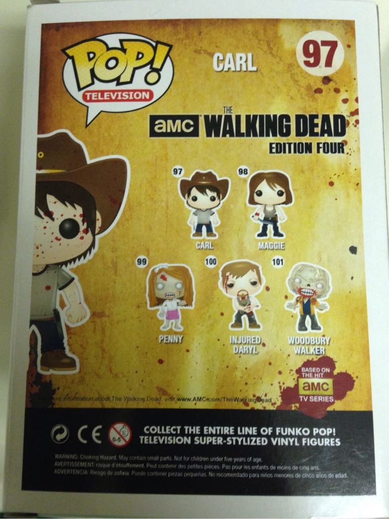 Carl (Bloody) - The Walking Dead vinyl figure collectible [Barcode 849203040785] - Main Image 2
