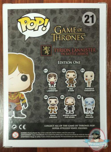 Tyrion Lannister In Battle Armor - Game of Thrones vinyl figure collectible - Main Image 2