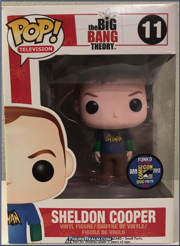 Sheldon Cooper (Batman Shirt) $200+ - The Big Bang Theory vinyl figure collectible [Barcode 830395029146] - Main Image 2