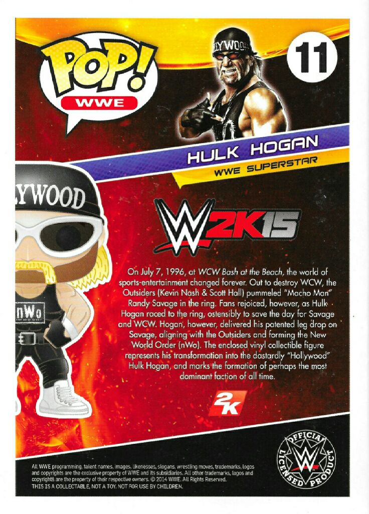 ‘Hollywood’ Hulk Hogan - WWE vinyl figure collectible - Main Image 2