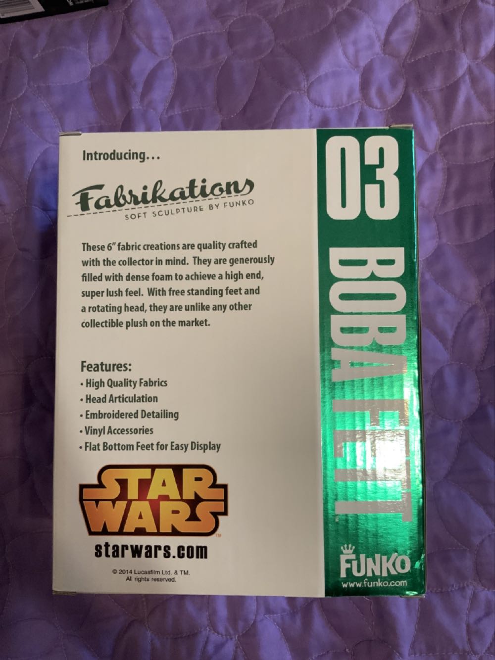 Star Wars Fabrikations 03 Boba Fett - Star Wars vinyl figure collectible [Barcode 849803040628] - Main Image 3