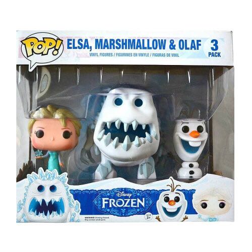 Frozen: Elsa, Marshmallow & Olaf - Frozen vinyl figure collectible - Main Image 2