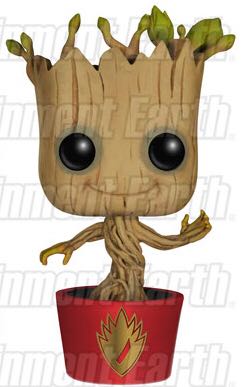 Dancing Groot (Ravagers Badge Pot) $18 - Guardians of the Galaxy vinyl figure collectible [Barcode 849803051990] - Main Image 2