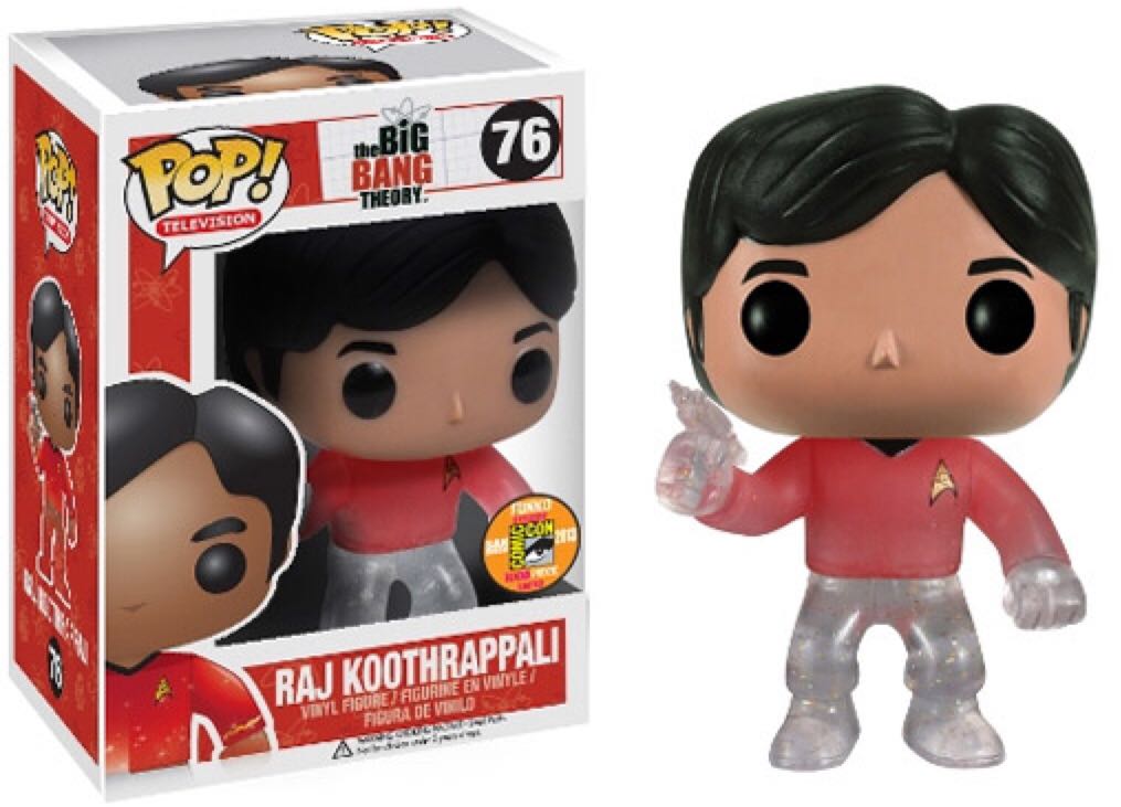 Raj Koothrappali (Star Trek) (Transporting) - The Big Bang Theory vinyl figure collectible [Barcode 830395034911] - Main Image 1