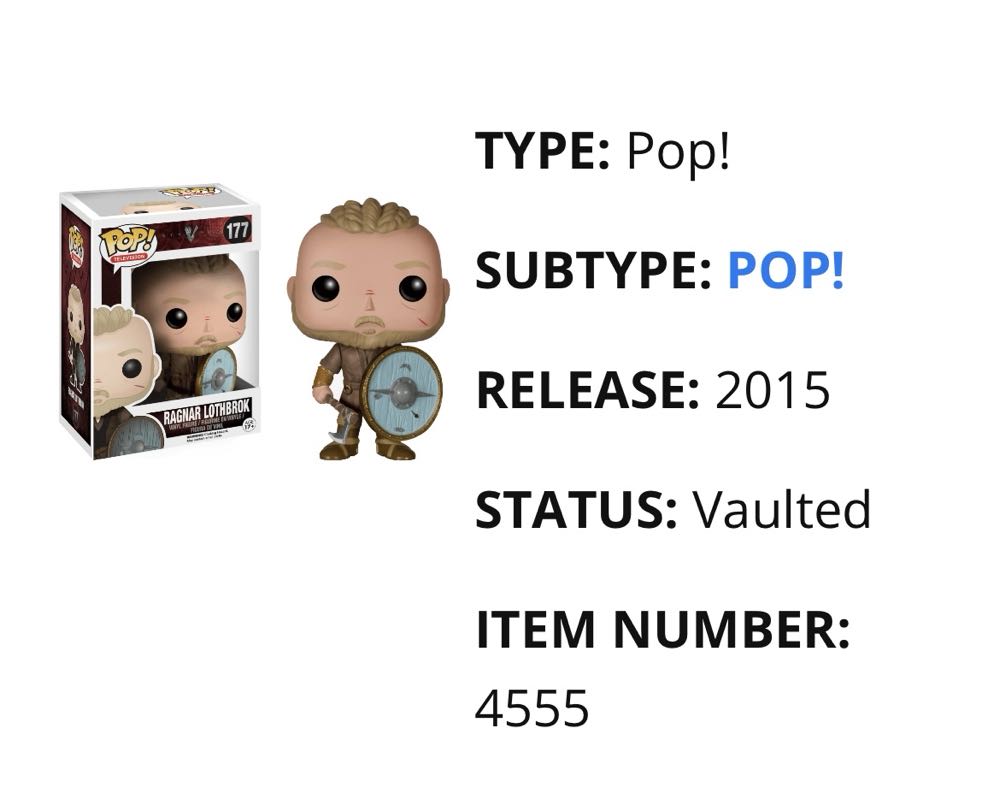 Ragnar Lothbrok - Vikings vinyl figure collectible [Barcode 849803045555] - Main Image 4