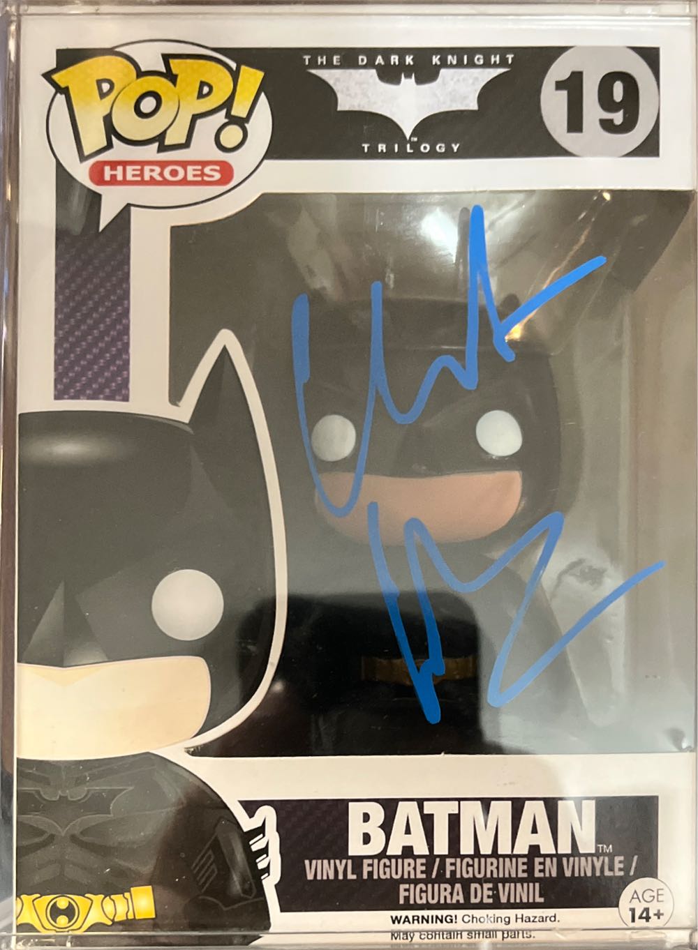 Christian Bale - Autographed - Funko Pop - Batman: Dark Knight - Batman vinyl figure collectible - Main Image 3
