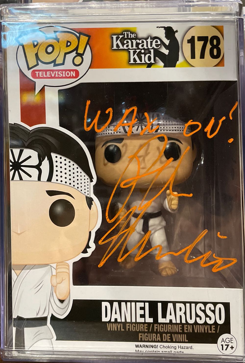 Karate Kid Daniel Larusso Autograph $250 - The Karate Kid vinyl figure collectible [Barcode 849803055356] - Main Image 3