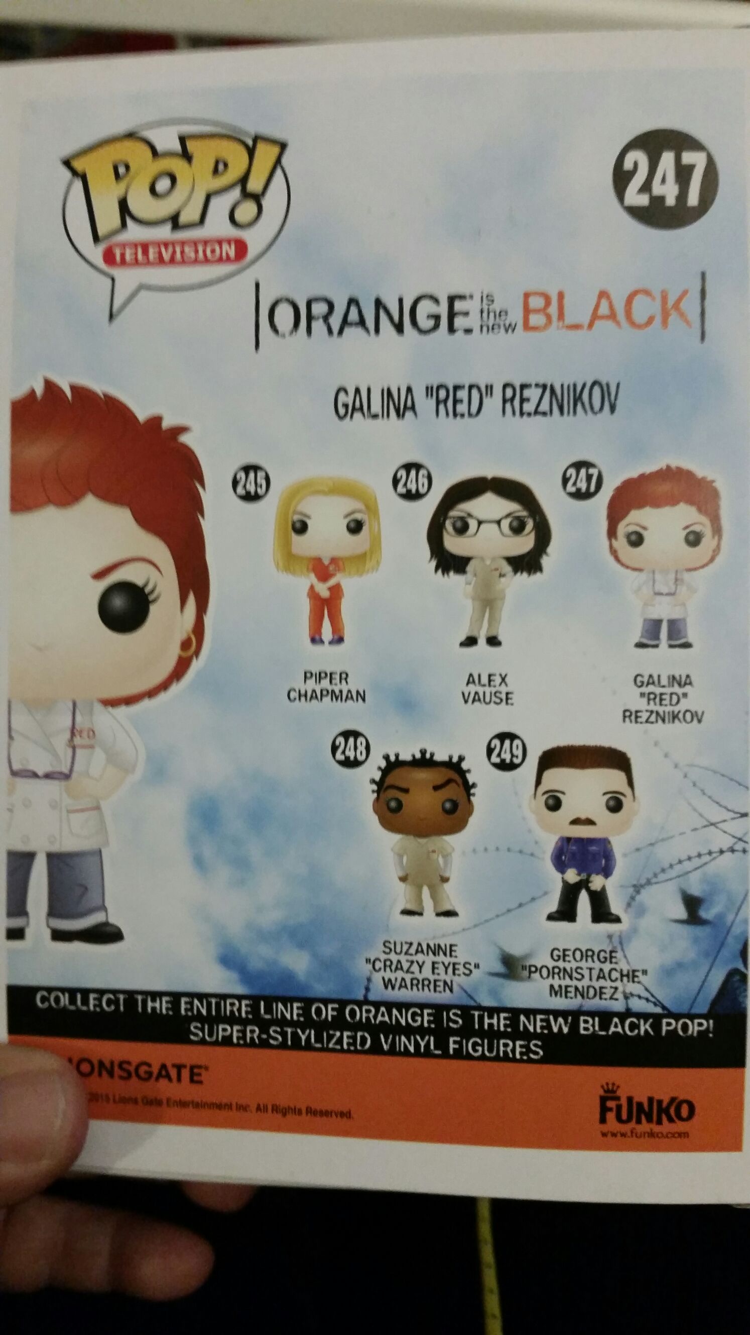 Galina ”Red” Reznikov - Orange is the New Black vinyl figure collectible [Barcode 849803057916] - Main Image 2