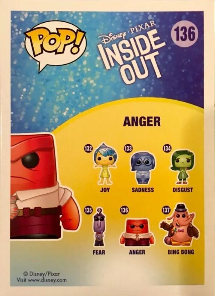 Anger - Inside Out vinyl figure collectible [Barcode 410064590162] - Main Image 2