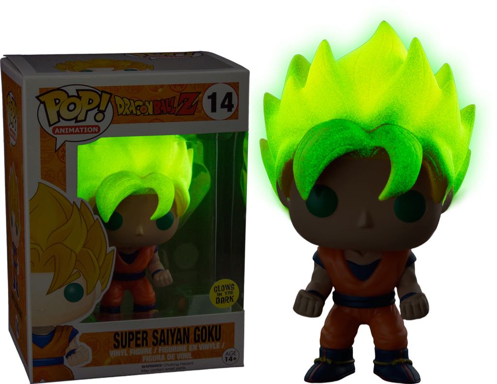 Dragonball Z Goku Glow In The Dark Pop10cm Funko 14  vinyl figure collectible [Barcode 0849803050405] - Main Image 2