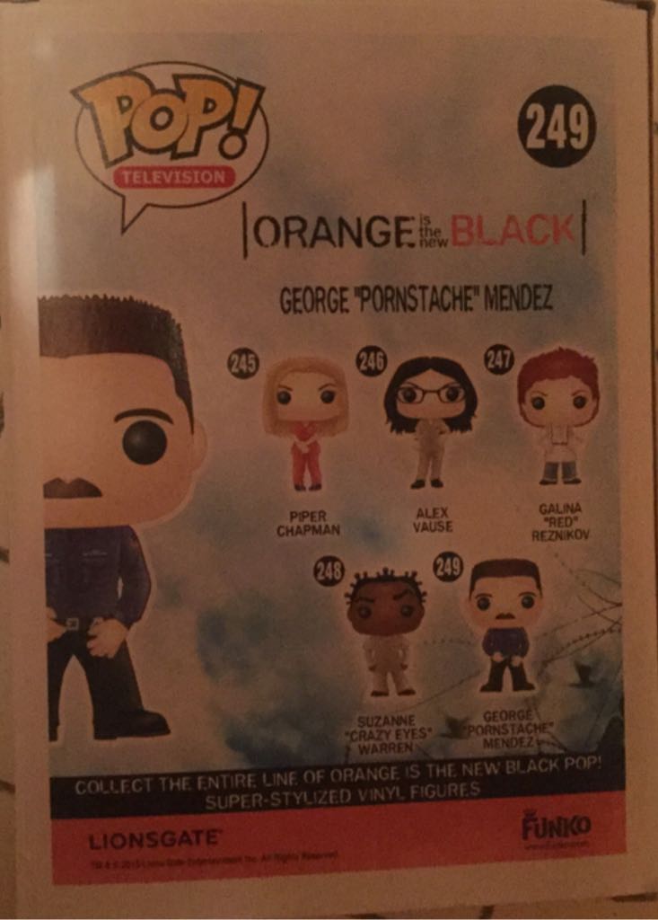 George ”Pornstache” Mendez - Orange is the New Black vinyl figure collectible [Barcode 849803057930] - Main Image 2