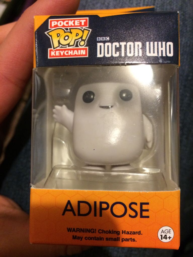 Adipose Pop Keychain  - Doctor Who vinyl figure collectible [Barcode 849803049966] - Main Image 2