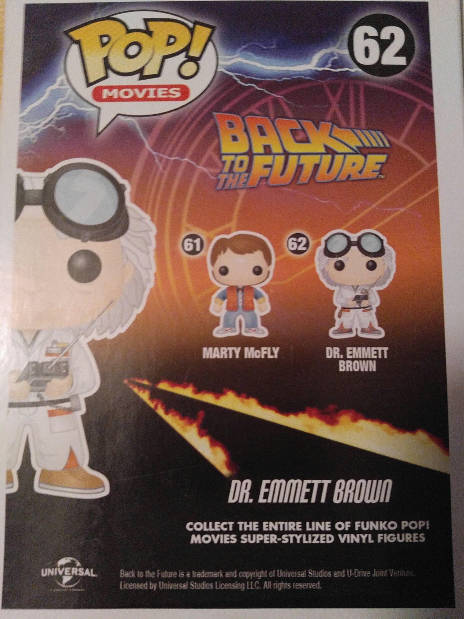 Dr. Emmett Brown (Glow) - Back to the Future vinyl figure collectible - Main Image 2