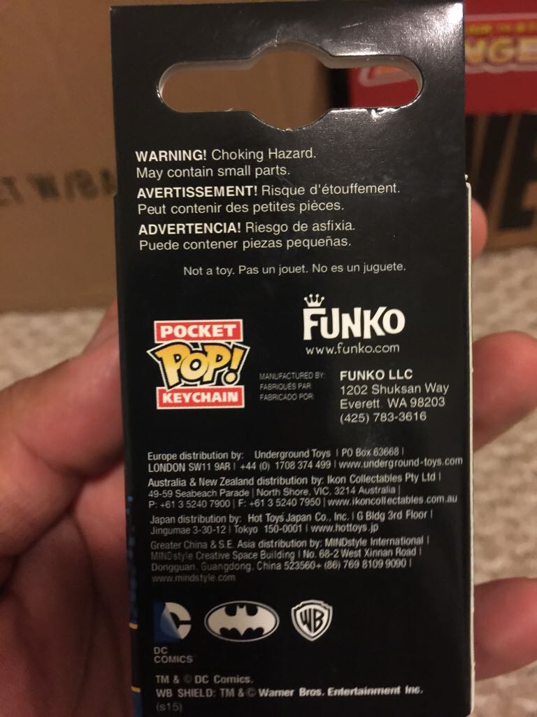 Batman Blue Key Chain  vinyl figure collectible [Barcode 849803064303] - Main Image 2