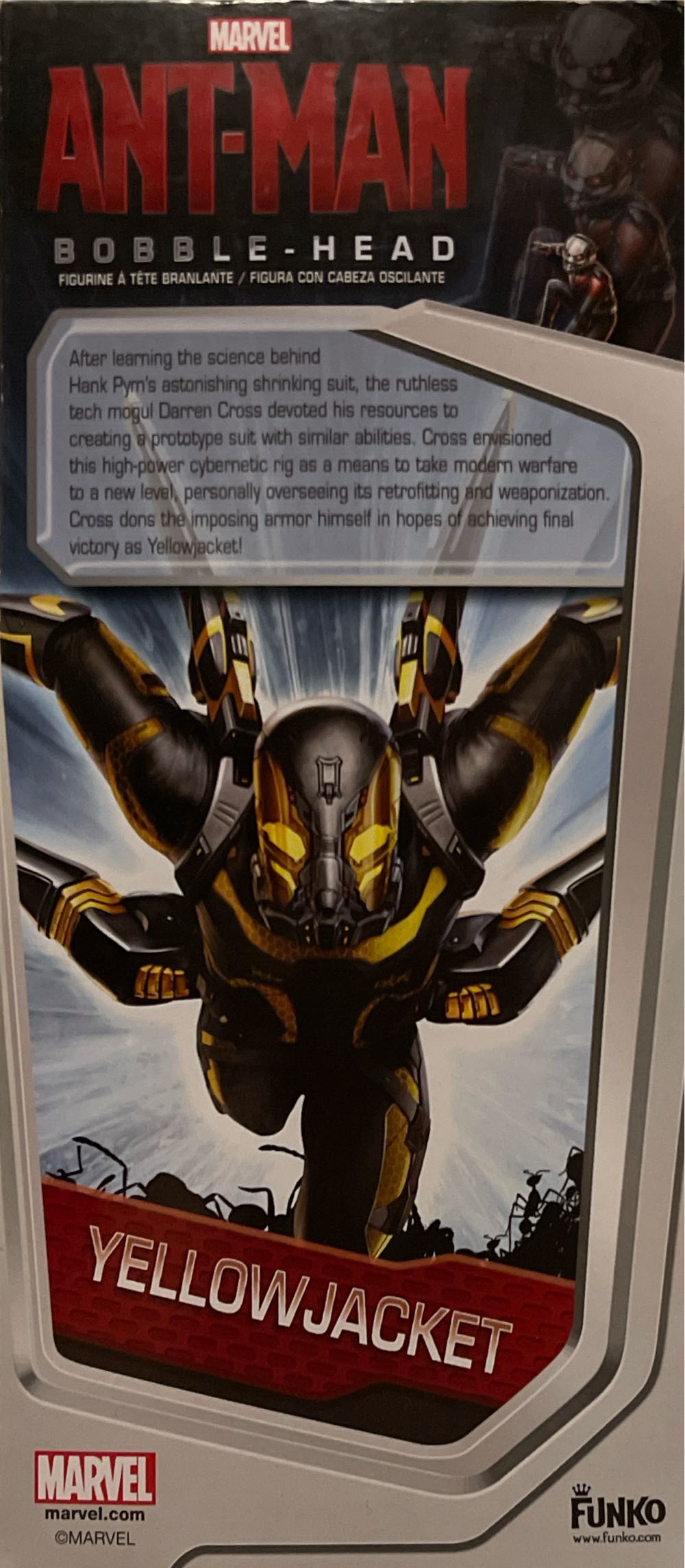 yellow jacket - Marvel Universe vinyl figure collectible [Barcode 849803049652] - Main Image 3