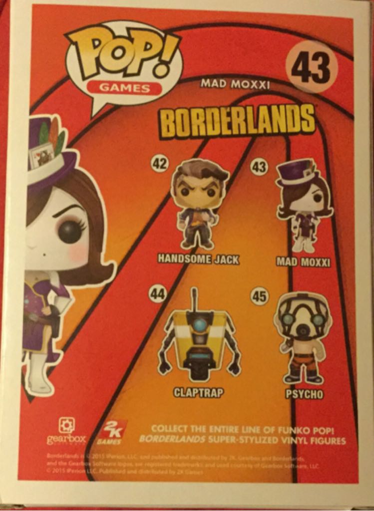 Borderlands: Mad Moxxi (Red Costume) - Borderlands vinyl figure collectible [Barcode 849803064372] - Main Image 2
